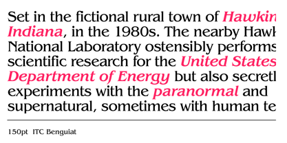 ITC Benguiat Font Poster 3